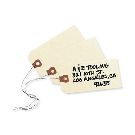 Avery Dennison Avery, Double Wired Shipping Tags, 13pt. Stock, 4 1/4 X 2 1/8, Manila, 1000PK 12604